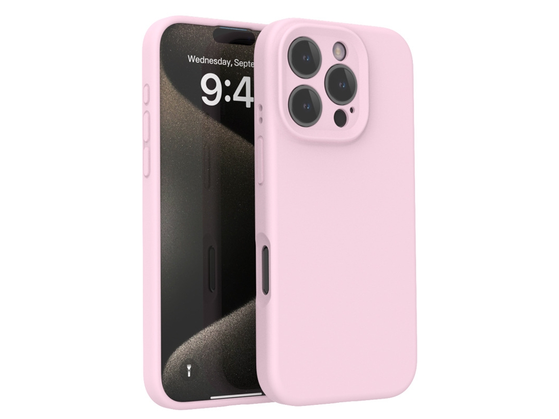 (rosa, Iphone 15 Plus) Funda De Silicona Líquida Para Teléfono, Compatible Con La Serie Iphone, Protección Total De La Lente Contra Caídas.