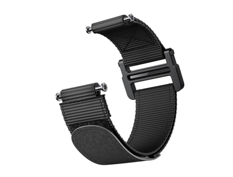 Correa de reloj inteligente para Garmin Forerunner 735XT Nylon con cierre de gancho y bucle (Negro)