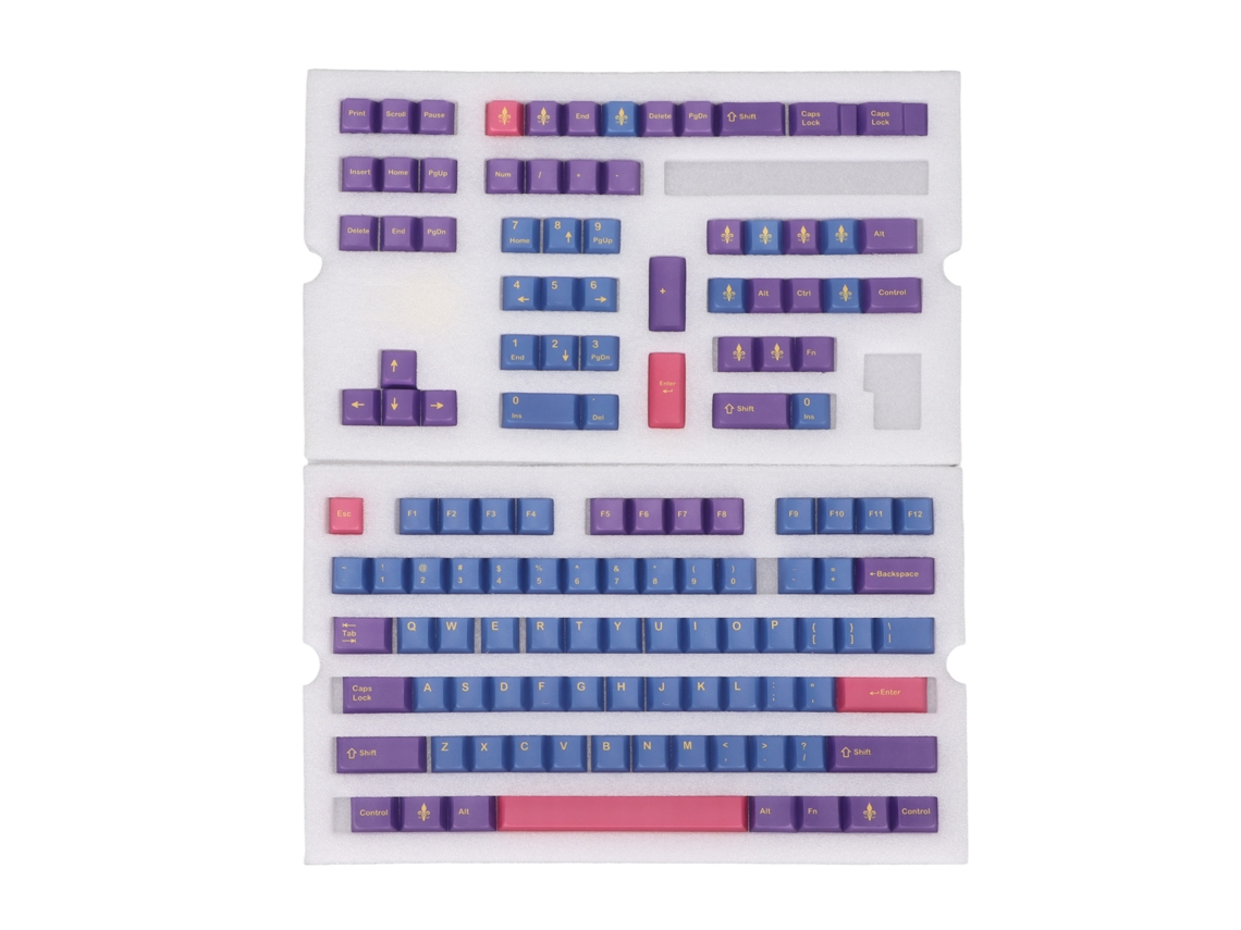 Conjunto De 128 Teclas Pbt Para Teclado Mecânico Estilo Contraste Diy Acessório Iris