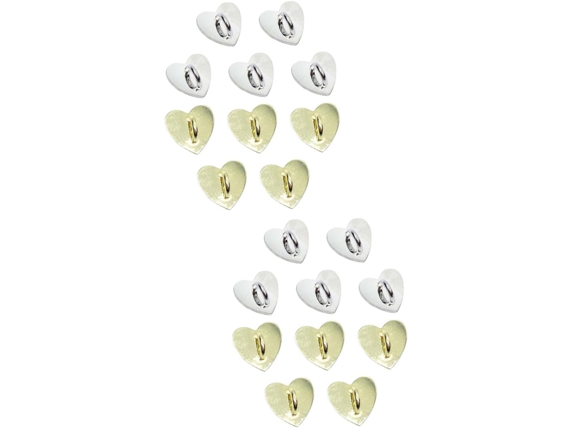 20 Piezas De Aros Adhesivos En Forma De Corazón Para Accesorios Decorativos De Bricolaje Para Teléfonos