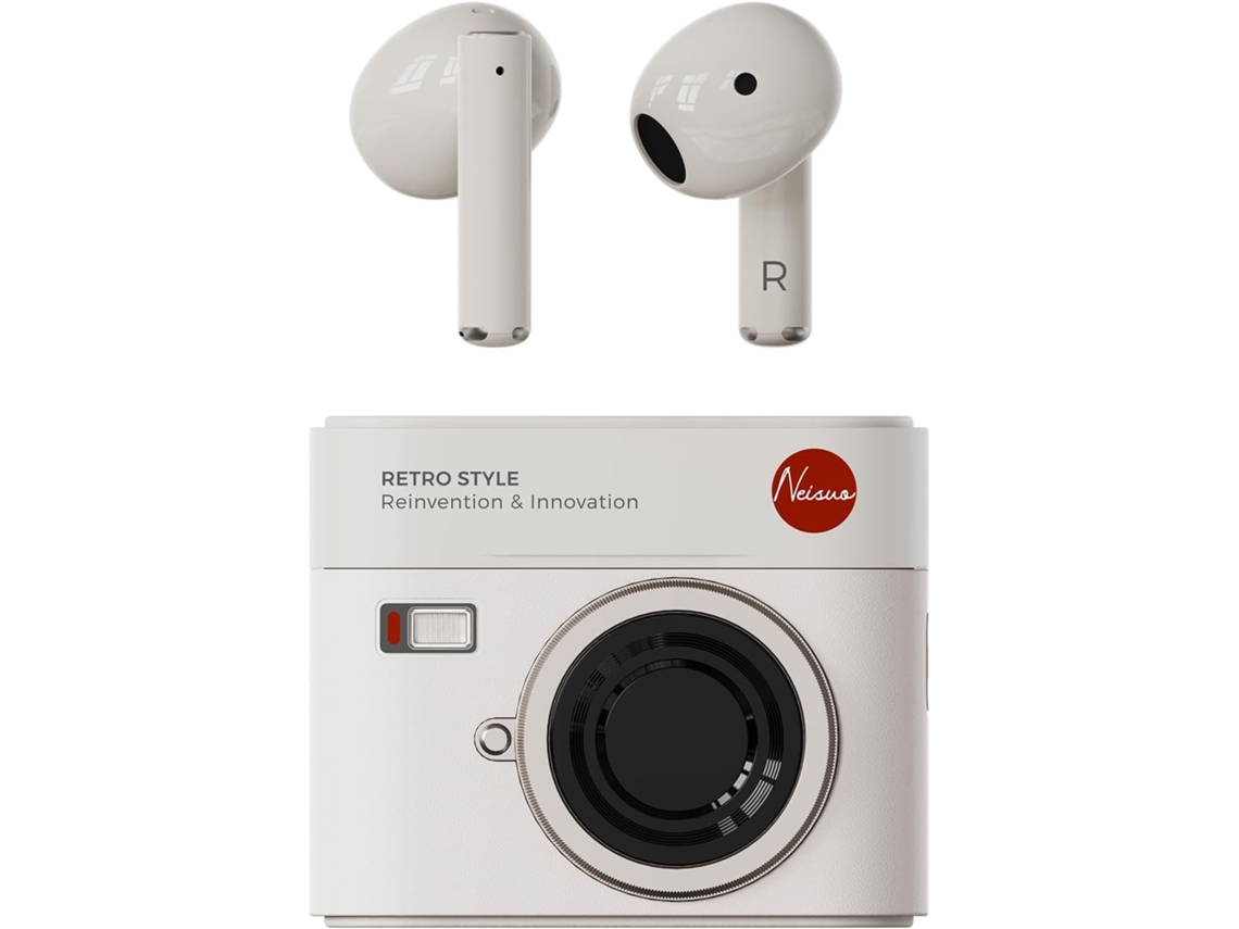 Auriculares inalámbricos Bluetooth 5.3 con 30 horas de reproducción y estuche de carga. Auriculares resistentes al agua.