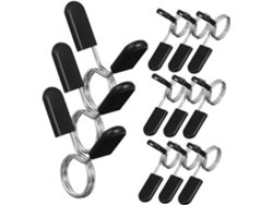 Juego de 12 abrazaderas de resorte para mancuernas, abrazaderas para pesas, abrazaderas de seguridad para barras, equipo de fitness