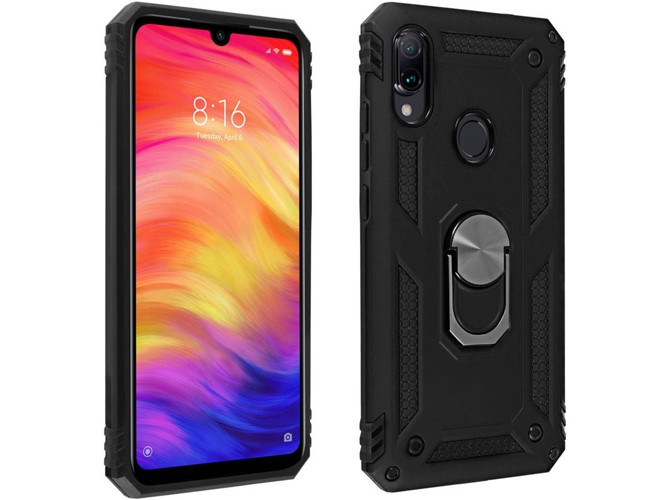 Carcasa Xiaomi Redmi Note 7 AVIZAR Anillo Negro
