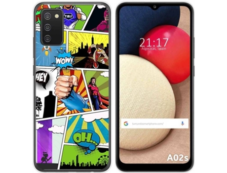 Carcasa Samsung Galaxy A02s TUMUNDOSMARTPHONE Comic Multicolor