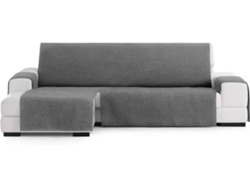 Funda de Chaise Longue Izquierda EYSA Extra Prática Premium Valeria Tejido Elástico (308 x 80 x 220 cm - Poliéster y Algodón - Antracita)