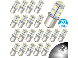 Paquete De 20 Bombillas Led 1156 Para Coches De 12 V, Faros De Repuesto...
