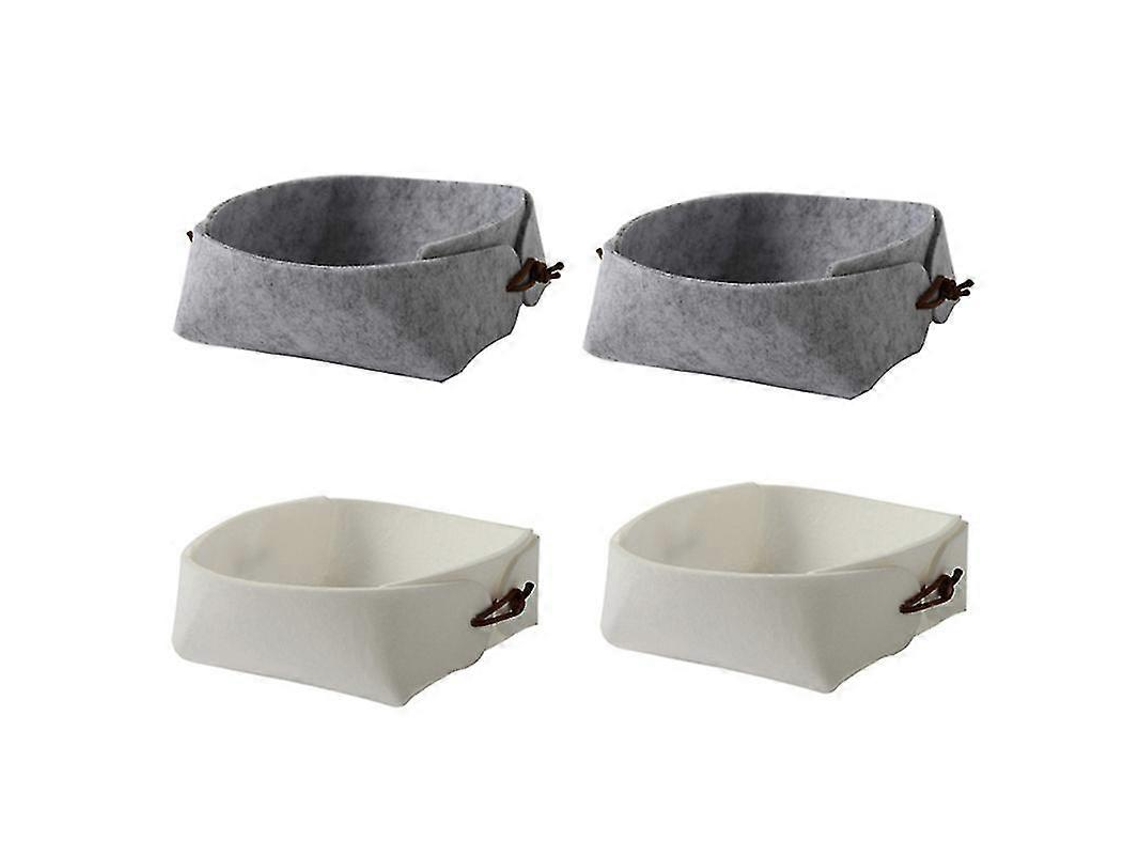 Juego de 4 cajas organizadoras de escritorio para diversos artículos, como joyas y compras. Hengjian