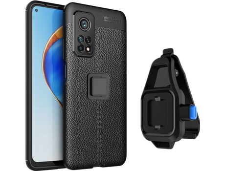 Funda Xiaomi Mi 10T Rugged Leather con Soporte de Cintura Negro
