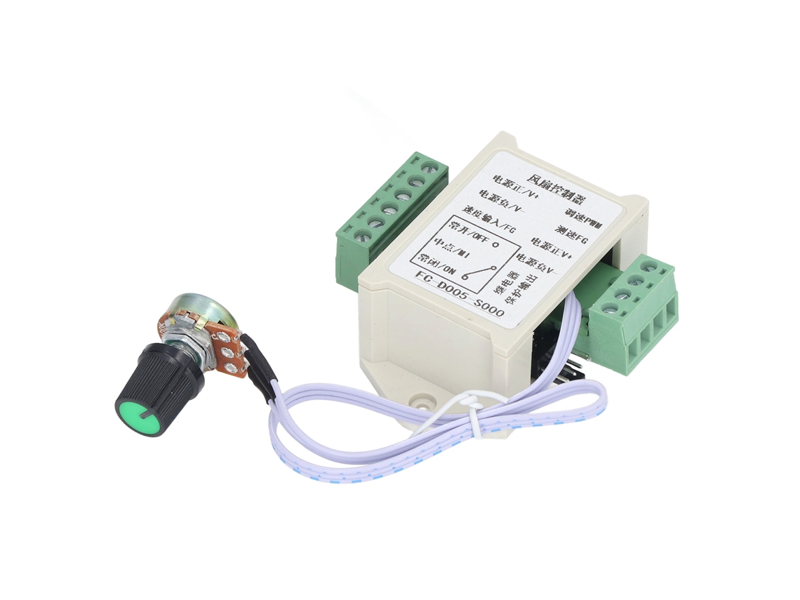 Controlador De Velocidad De Ventilador 4 Hilos Con Socket Para Refrigeración Industrial Fc-d005-s000(5v)