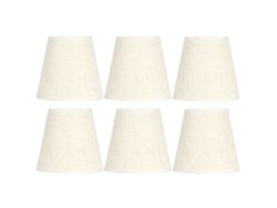 2026-6pcs Fundas De Lámpara De Tela Simple Nórdica Para Lámpara De Pared E14 Y Candelabro Decoración Artística