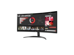 Monitor Curvo LG 34WR50QK-B (34" - Wide Quad HD - VA - 100 Hz - 5 ms)