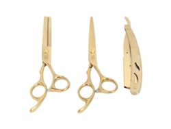 Vlrla-aço Inoxidável Cabelo Cutting Scissors Conjunto Com Apoio Para Cortador