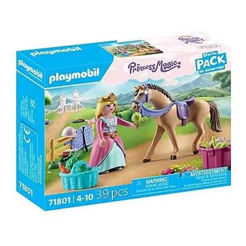 Playmobil Princess Magic 71801 Princesa con Caballo Starter Pack