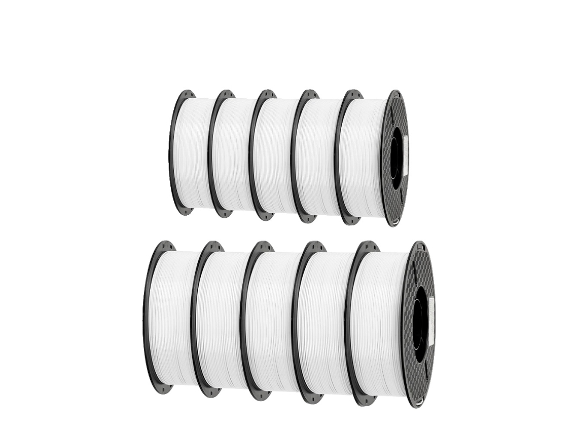 Filamento PLA para impresora 3D, diámetro de 1,75 mm, rollo de 1 kg, 10 kg PETG blanco OEM