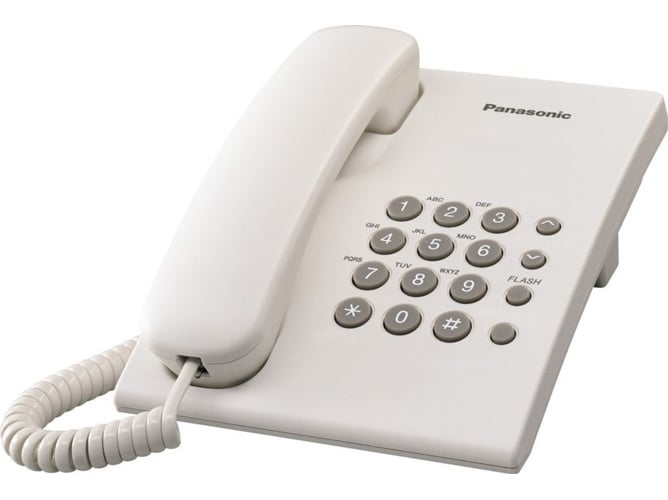 Teléfono Fijo PANASONIC KX-TS 500 Blanco