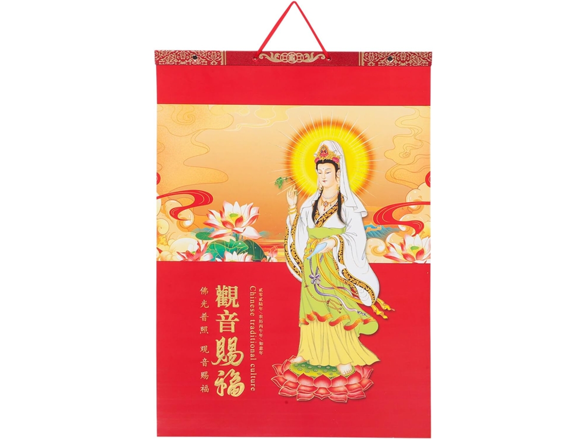 Calendario De Pared Chino Tradicional 2026, Calendario Lunar Mensual De Papel Del Año Del Caballo Con