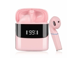 YEMAESRE Auriculares Inalámbricos Control Táctil Luces Rgb YEMAESRE Bluetooth Rosa