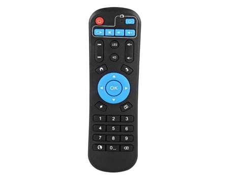Mando a distancia para decodificador, mando a distancia STB de decodificador de repuesto para T95Z Plus T95U Pro T95V Pro Q Plus QBOX (negro)