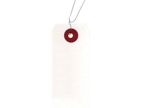 Etiquetas ARTEMIO Blancas con Alambre 40 (40 Und)