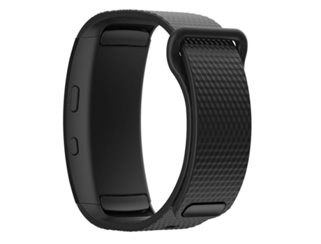 Correa de Silicona flexible para Samsung Gear Fit2 - negro
