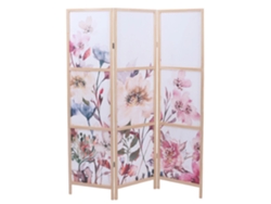 Paravent Flexible 3 Paneles Separador De Pieza Motivo Floral 170