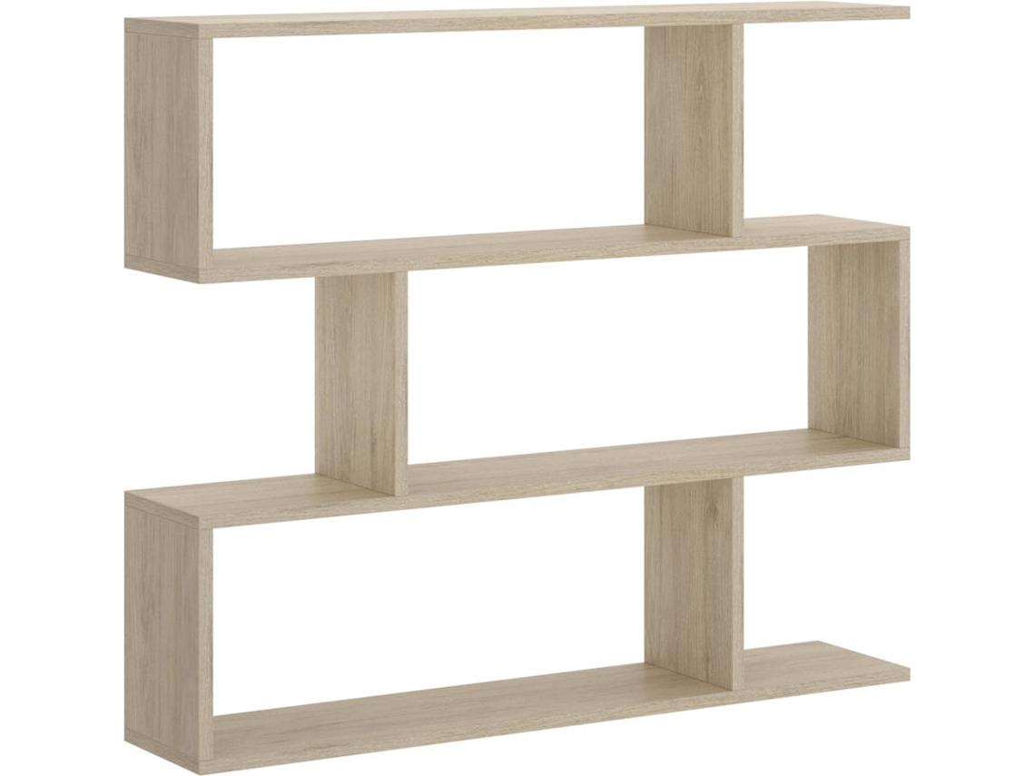 Estantería Baja DKIT Lis (Natural - 96x110x25 cm)