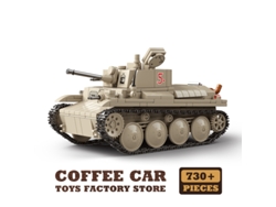 Bloques de construcción de tanques del ejército, modelos de vehículos de guerra militares blindados, bloques de construcción ensamblados, juguetes educativos, regalos Mdug