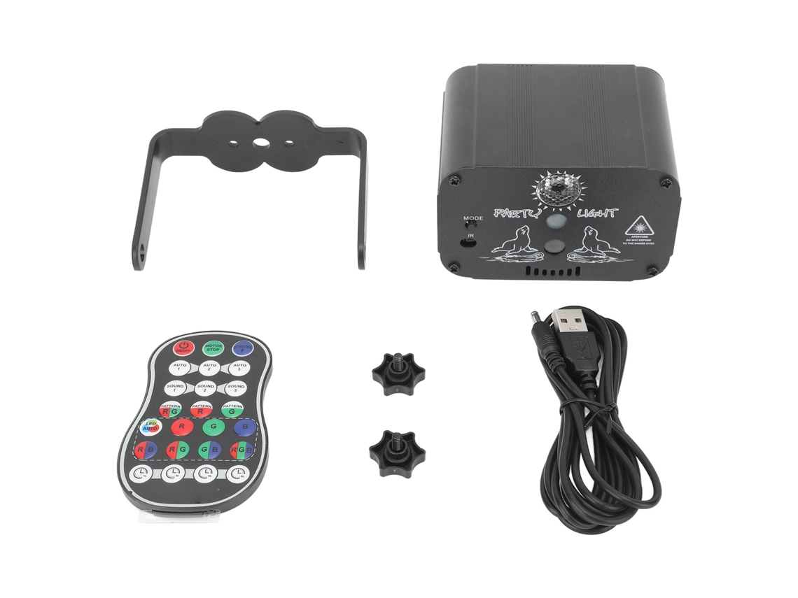 Omni-luz De Fiesta Activada Por Sonido Rgb Con Control Remoto Proyector Led Recargable Para Bailes Cumpleaños