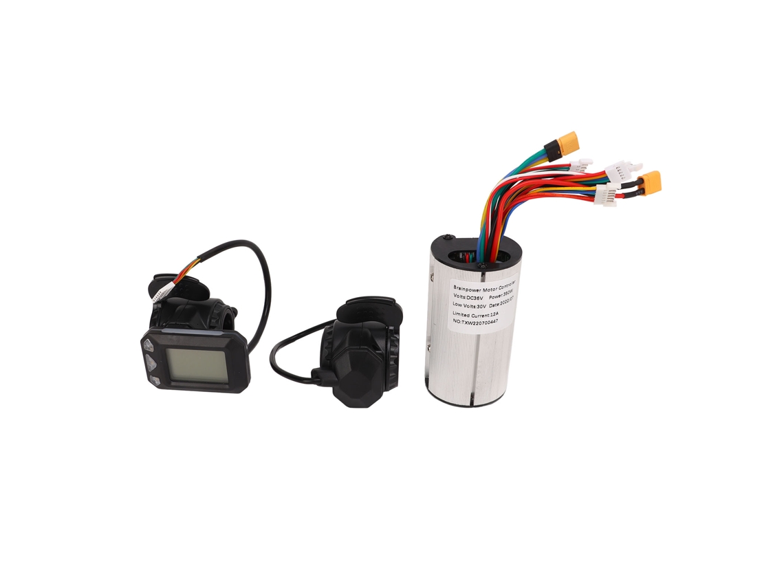 Controlador Para Patinete Eléctrico Sin Escobillas De 36 V, 350 W Y 12 A Con Panel De Visualización En Tiempo Real (kit De Piezas)