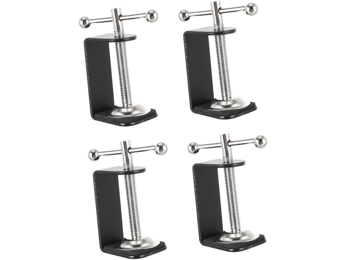 Piezas Pince De Table Metal Serre-joint Bureau Con Rotación Fijación Robusta Y Ajustable Para