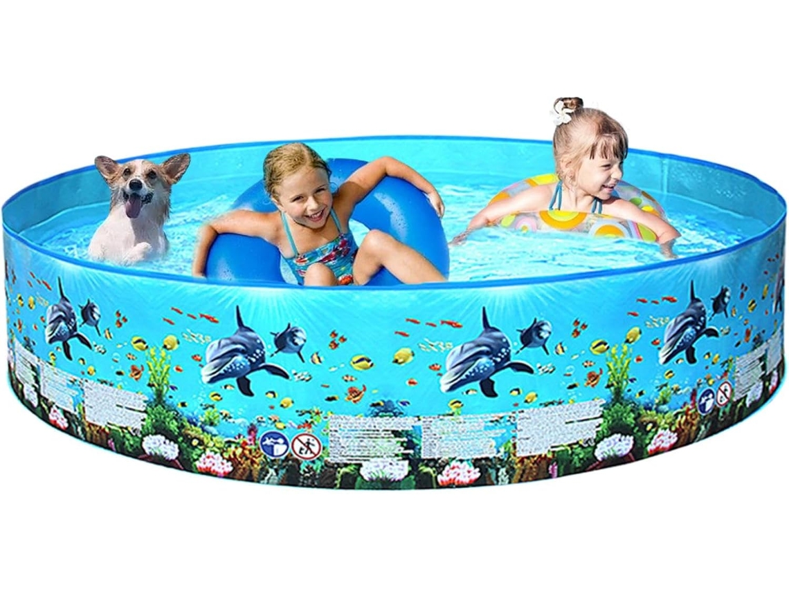 Piscina Plegable,piscina Para Mascotas Antideslizante Niños Y Perros, Gruesa Bebés, Niñas, Perritos