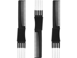 3 Peines Elevadores De Carbono Con Dientes Metálicos Antiestáticos Resistentes Al Calor De 19 Cm