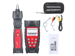 Detector De Cables Portátil Multifuncional Rj11 Rj45 Probador De Red Y Teléfono Con Jack De Auriculares Y Luz Led Para Mantenimiento De Redes