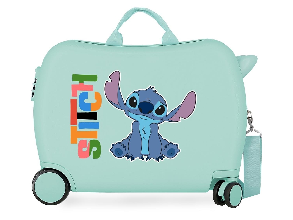 Disney Maleta Correpasillos Abs Rígida Aloha Stitch Azul