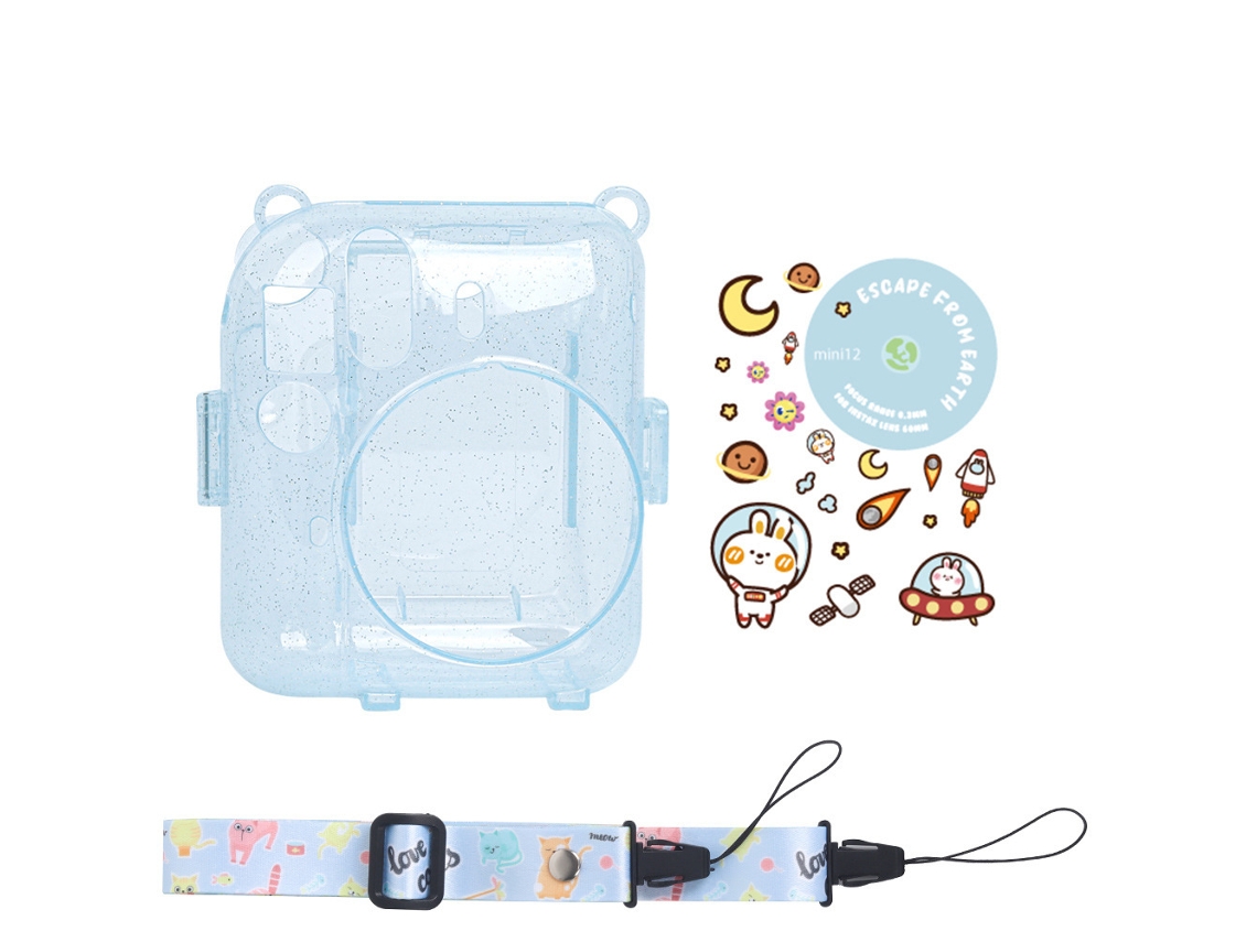 Estuche Resistente Al Cristal, Con Lámina Y Bandolera, Mini 12