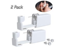 Paquete De 2 Pistolas Desechables Para Perforar Las Orejas, Kit De Pistola Para Perforar Las Orejas De Seguridad, Herramienta Con Pendientes De 5 Mm