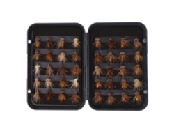 Kit De 40 Señuelos De Pesca Con Mosca De Acero Inoxidable Con Estuche De Almacenamiento Impermeable.