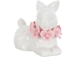 Figura Decorativa De Conejo Cerámica Con