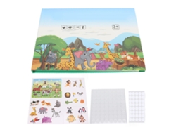 Ats-libro De Aprendizaje Silencioso Para Niños Con Animales Infantiles Juguete Educatsivo Preescolar