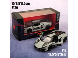 Coche De Juguete Infantil A Escala 1/36, De Aleación Realista Y Con Mecanismo De Retroceso.