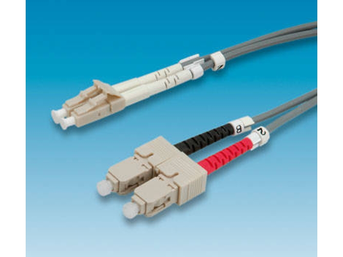 Cable de Fibra Óptica ROLINE FO cable 50/125µm, LC/SC, Grey, 5m