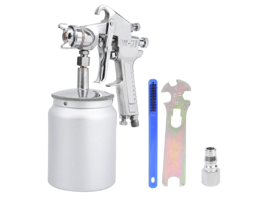 Kit De Pistola De Pintura Estilo Japonés W-71 De 1,5 Mm Y 600 Cc Para Pintar Paredes, Coches Y Puertas.