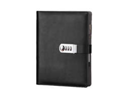 Diario para adultos con cerradura, grande, recargable, cuaderno de 6 anillas