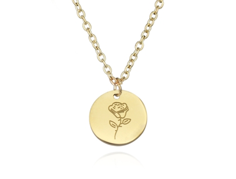 Colgante Floral Grabado - N1078 (Junio) Colgante Floral Grabado - N1078 (Junio) JEIIBRZUI