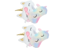 De 4 Máscaras De Dormir De Unicórnio Macias E Flexíveis Para Meninos, Meninas, Adolescentes E Mulheres Com Estampas.