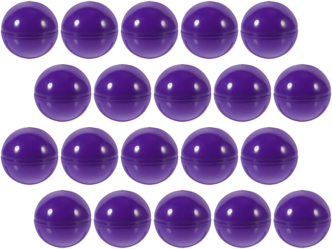Juego De 20 Bolas De Plástico Huecas, Que Se Pueden Abrir, Para Actividades De Fiesta, Ligeras Y Coloridas.