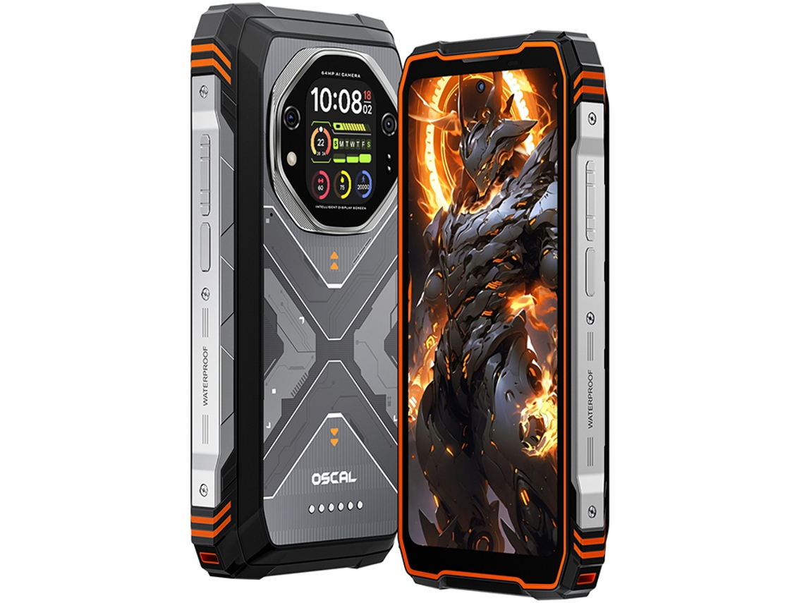 Smartphone OSCAL TANK 1 (6.78'' - 36 GB - 256 GB - 20000 mAh - Naranja)
