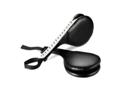 Relaxdays Conjunto 2 Almofadas Taekwondo, Duplo Impacto, Kick Pad, Artes Marciais, A X L X P: 51 X 18,5 X 8 Cm, Preto