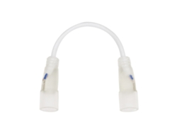 Conector para tira LED neón doble circular Sflex17 regulable 220v con cable Ø17 mm