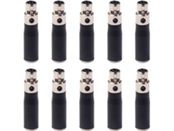 10 Conectores Adaptadores De Audio Xlr Mini De 3 Pines Macho A 4 Pines